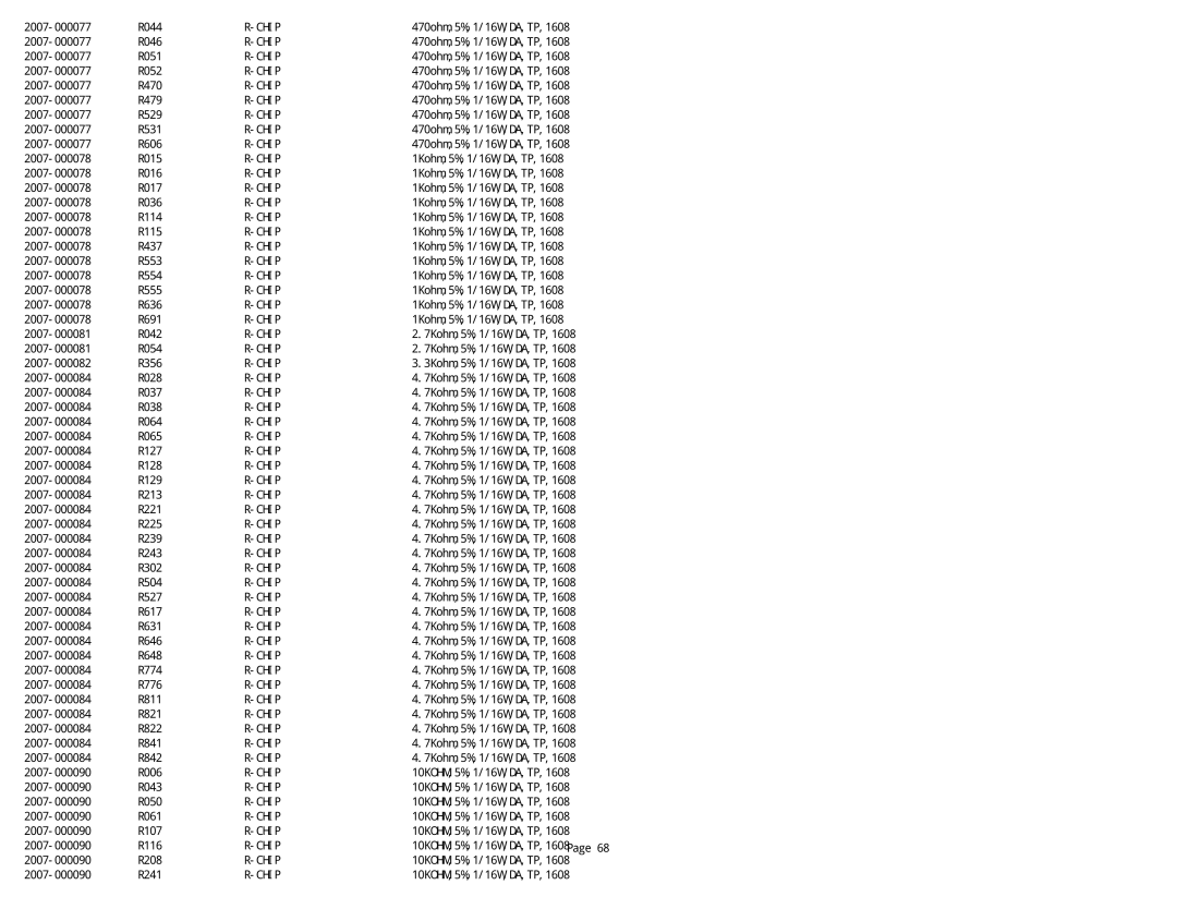 Samsung NK17A specifications R044 