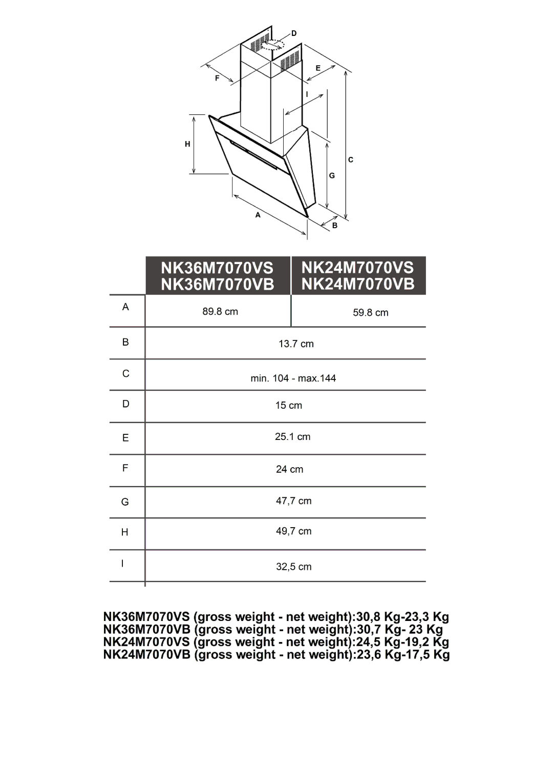 Samsung NK36M7070VB/UR, NK24M7070VS/UR, NK24M7070VB/UR, NK36M7070VS/EF, NK36M7070VB/EF, NK36M7070VS/UR manual 