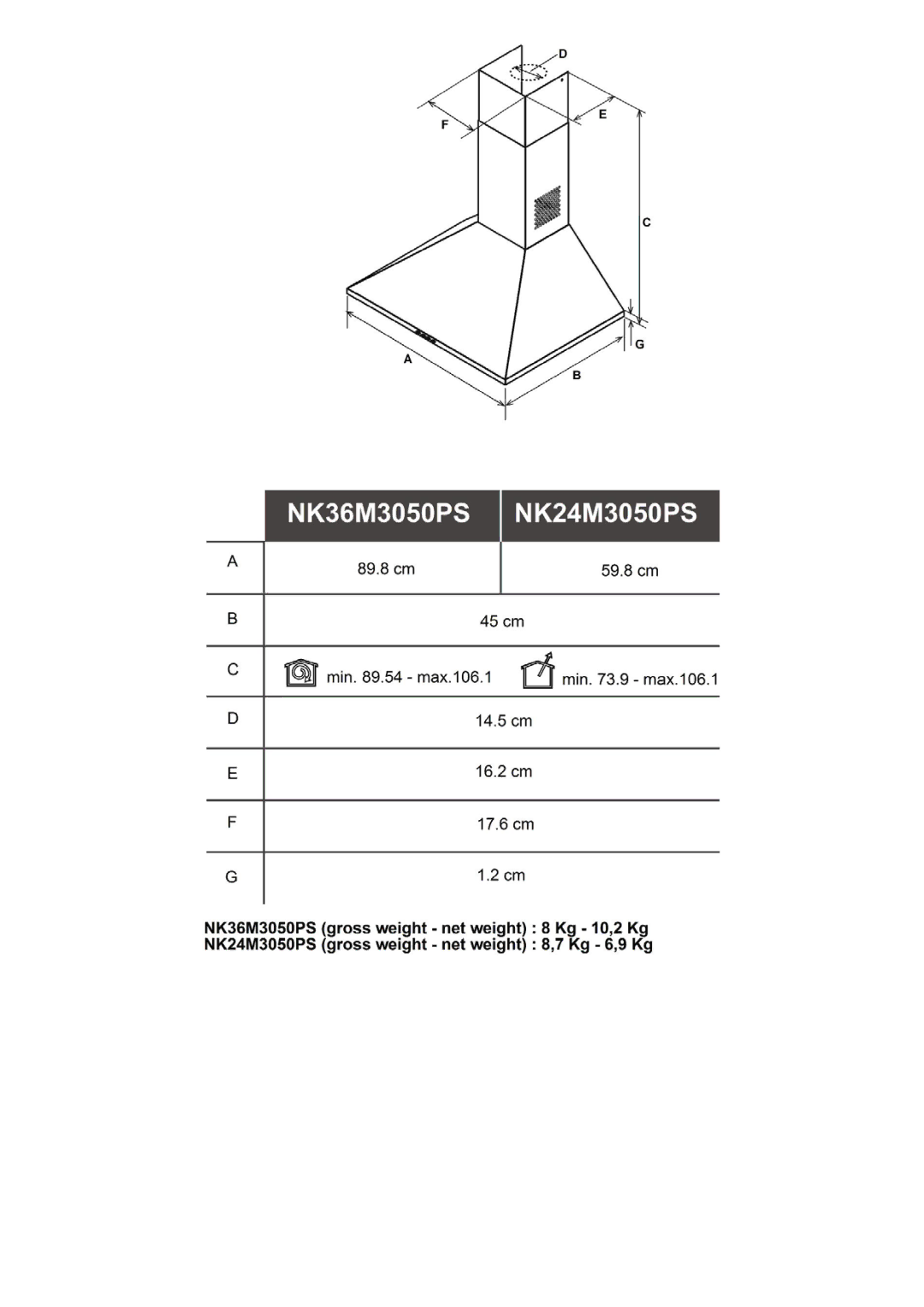 Samsung NK36M3050PS/EF, NK24M3050PS/EF, NK36M3050PS/UR, NK24M3050PS/UR manual 