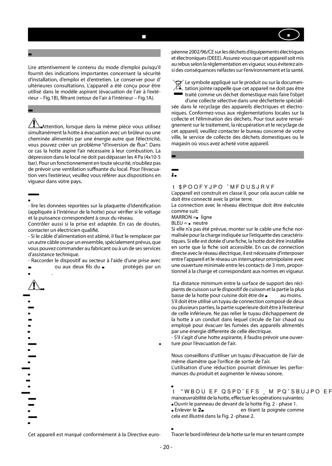 Samsung NK86NOV9MSR/UR manual Françaisf, Géneralités, Conseils Pour LA Sécurité, Instructions Pour L’INSTALLATION 