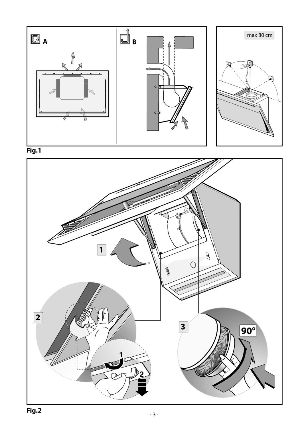 Samsung NK86NOV9MSR/UR manual Max 80 cm 