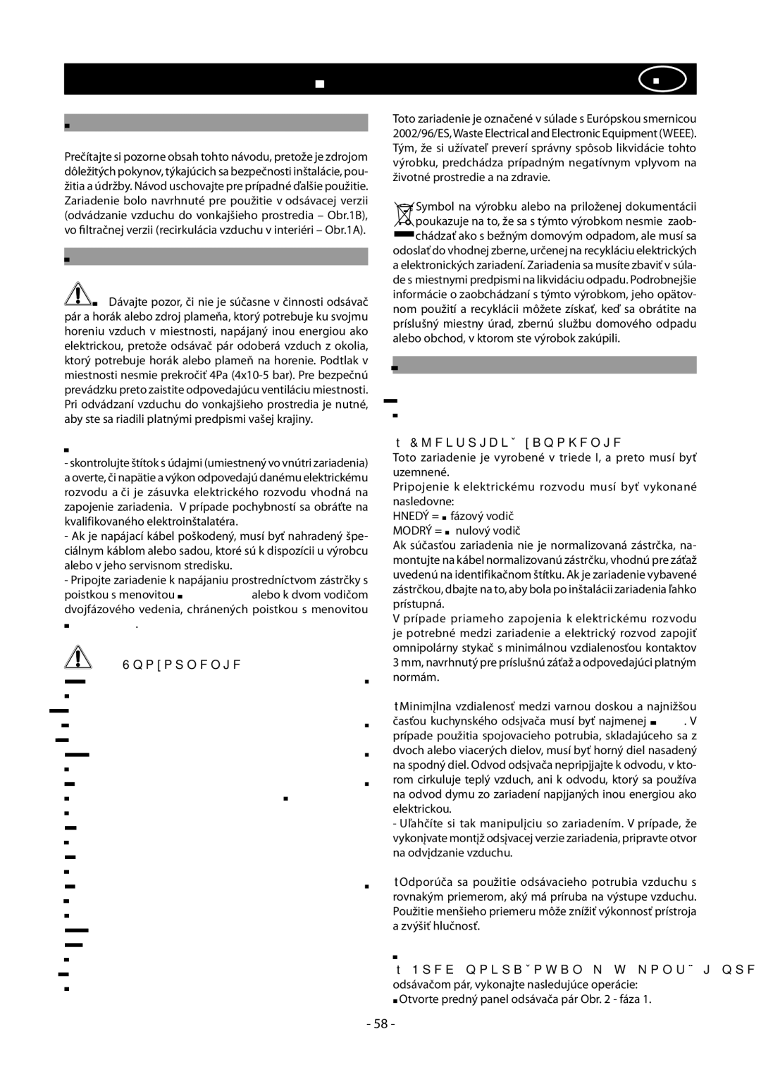 Samsung NK86NOV9MSR/UR manual Slovenskysk, Základné Údaje, Bezpečnostné Pokyny, Pokyny PRE Inštaláciu, Pozor 