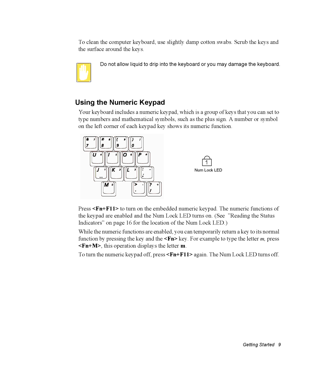 Samsung NM30MH04N4/SUK, NM30MH0B16/SES manual Using the Numeric Keypad 