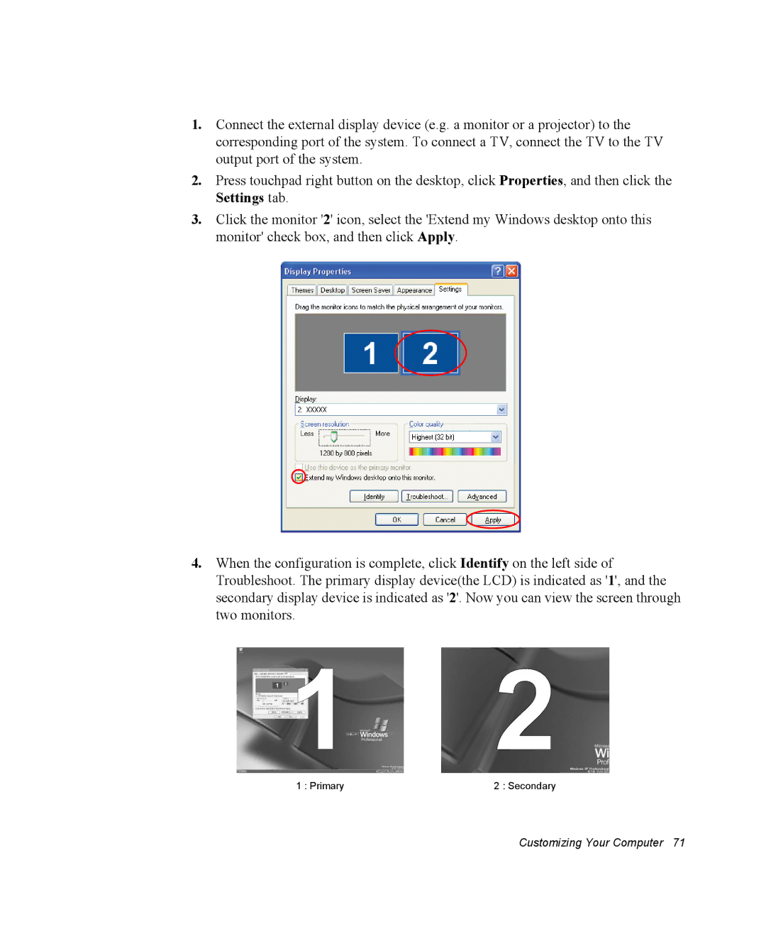 Samsung NM30MH04N4/SUK, NM30MH0B16/SES manual Primary 