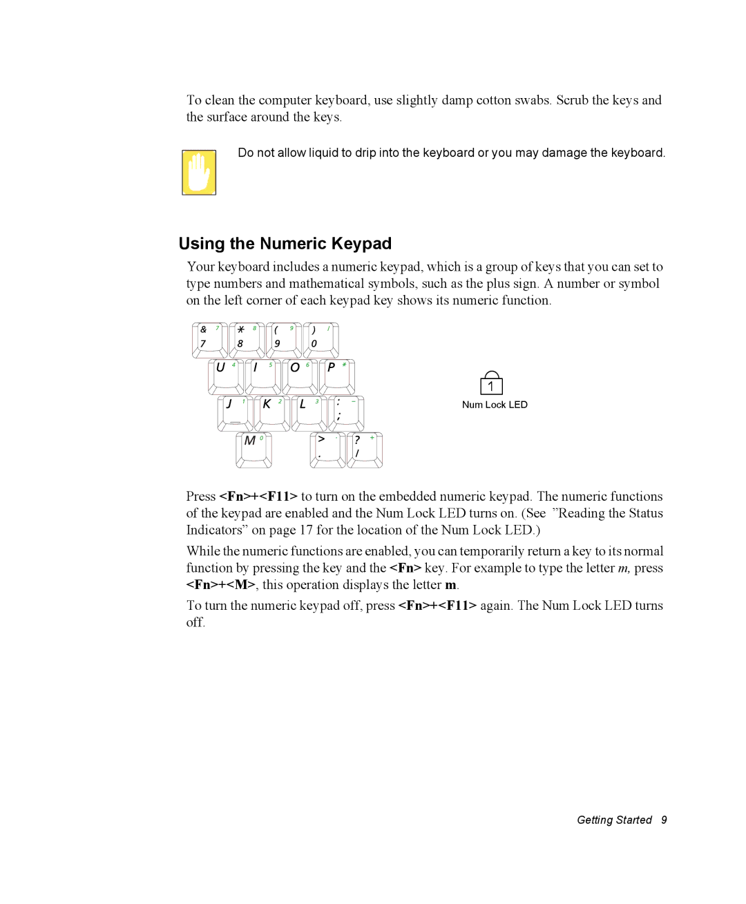 Samsung NM40PRTV03/SEF, NM40PRDV02/SEF, NM40PRCV01/SEF, NM40PRTV02/SEF, NM40PRCV02/SEF manual Using the Numeric Keypad 