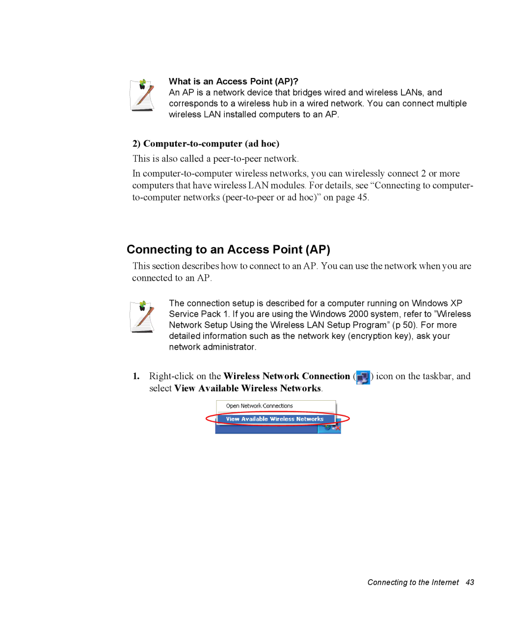 Samsung NM40PRTV02/SEF, NM40PRDV02/SEF, NM40PRCV01/SEF manual Connecting to an Access Point AP, What is an Access Point AP? 