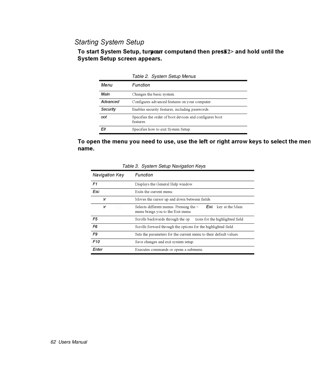 Samsung NM40PRCV02/SEF, NM40PRDV02/SEF, NM40PRCV01/SEF, NM40PRTV02/SEF, NM40PRTV03/SEF Starting System Setup, Menu Function 