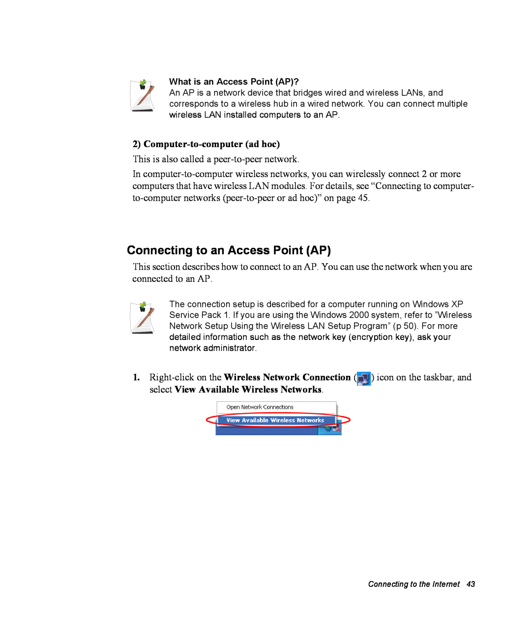 Samsung NM40PRTV02/SEF, NM40PRDV02/SEF, NM40PRCV01/SEF manual Connecting to an Access Point AP, What is an Access Point AP? 