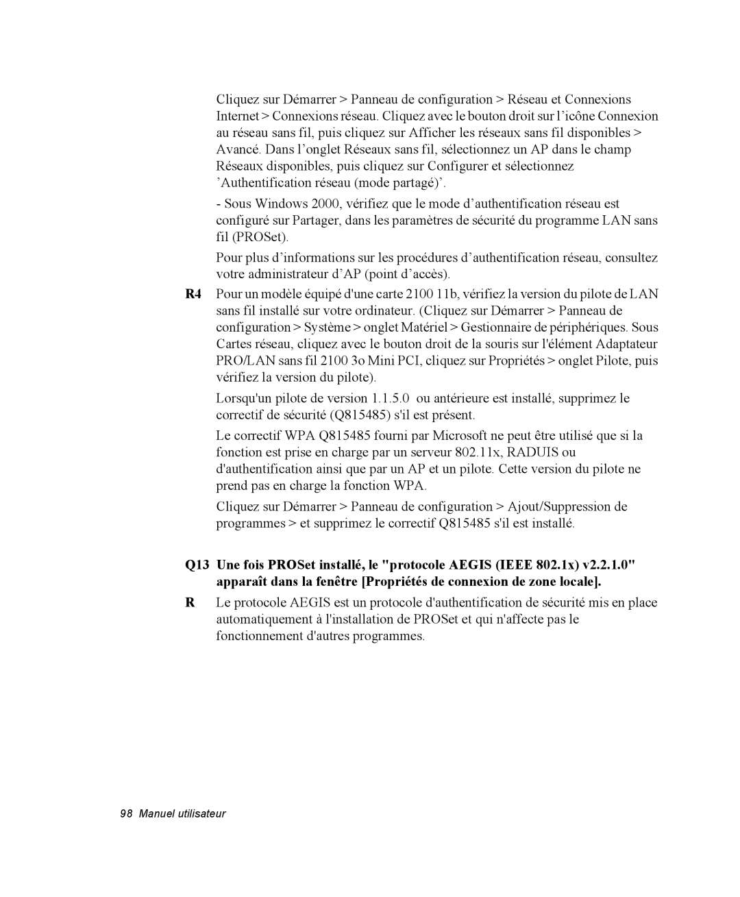 Samsung NM40PRTV02/SEF, NM40PRDV02/SEF, NM40PRD000/SEF, NM40PRCV01/SEF, NM40PRCV02/SEF, NM40PRTV03/SEF manual Manuel utilisateur 