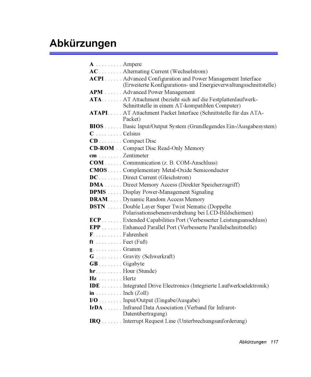 Samsung NP-Q30T007/SEG, NM40TH0FMS/SEG, NM40PRTV02/SEG, NM40PRTV01/SEG, NM40PRDV01/SEG, NP-Q30T000/SEG Abkürzungen, Cd-Rom 