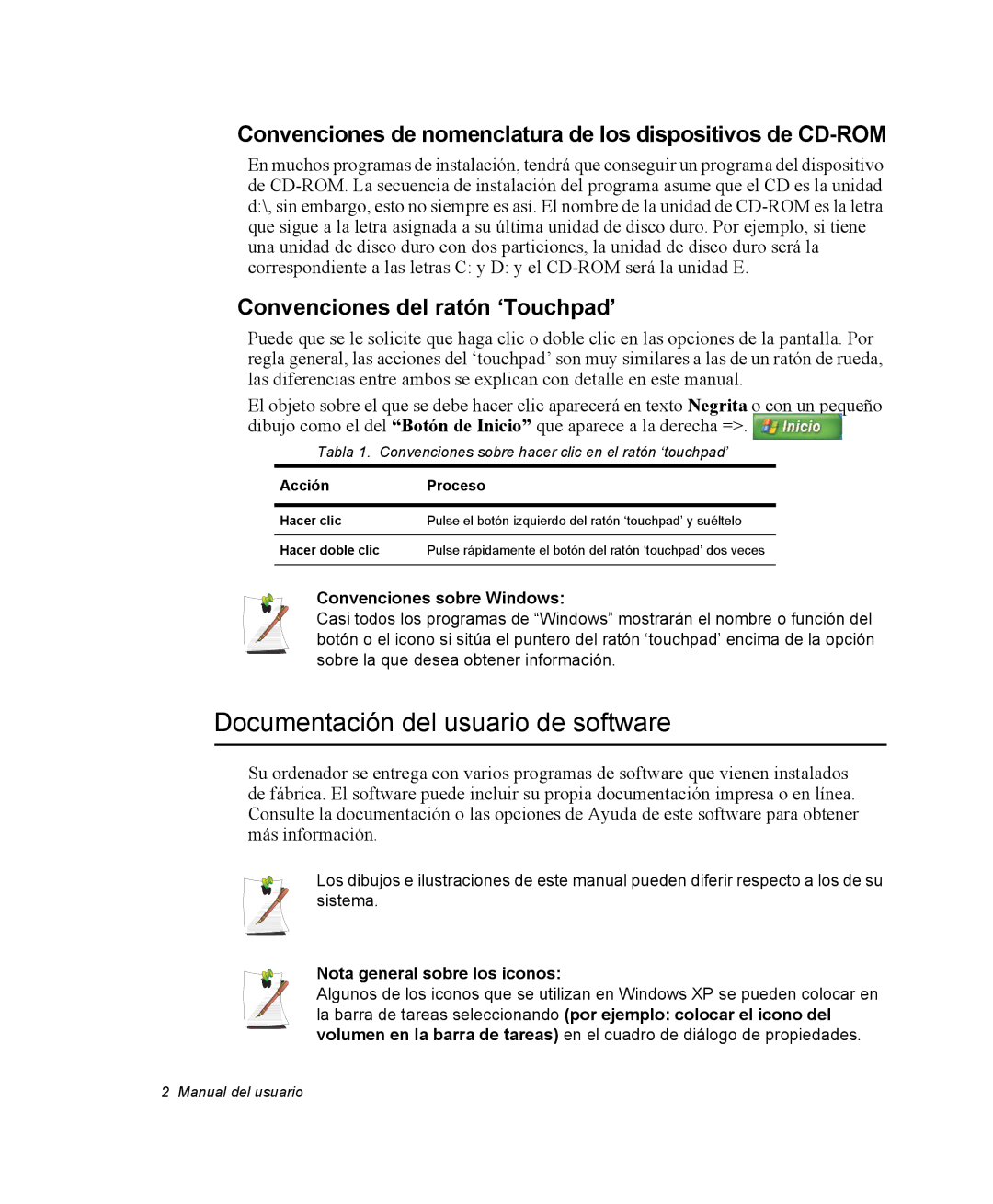 Samsung NM40PRCV01/SES Documentación del usuario de software, Convenciones de nomenclatura de los dispositivos de CD-ROM 