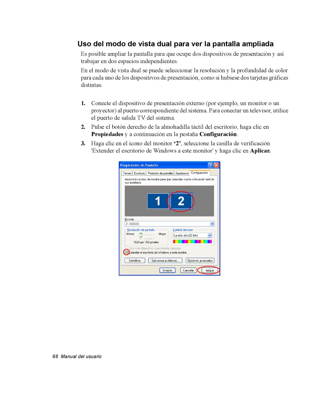 Samsung NM40PRCV01/SES, NM40TH0JP0/SES manual Uso del modo de vista dual para ver la pantalla ampliada 