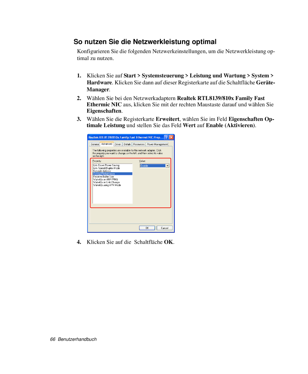 Samsung NP-G10K000/SEG, NP-G10K001/SEG manual So nutzen Sie die Netzwerkleistung optimal 