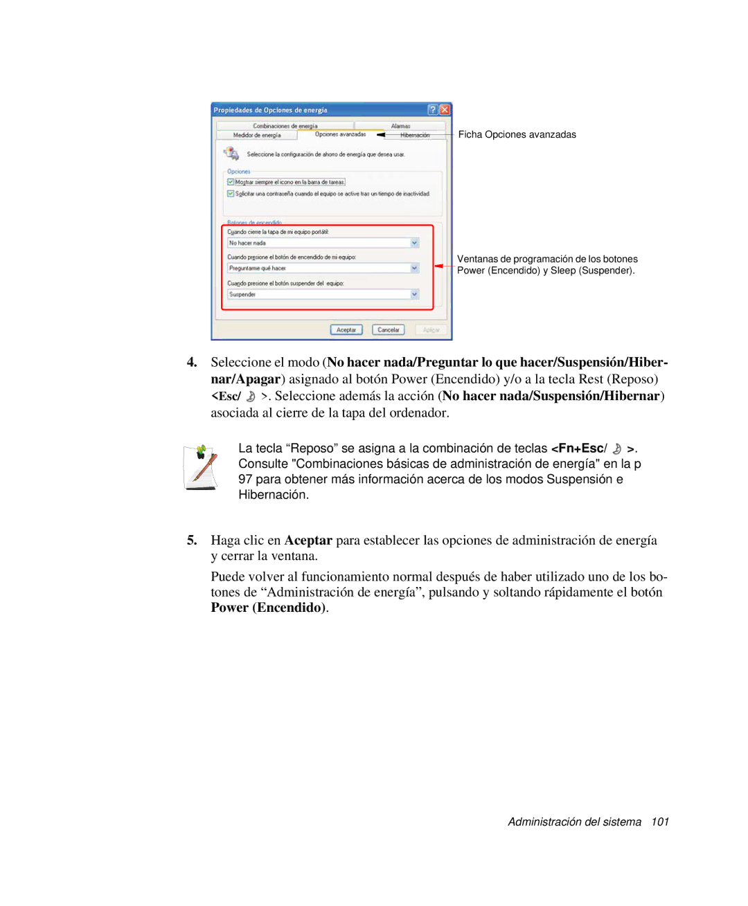 Samsung NP-G10K001/SES, NP-G10K000/SES manual Administración del sistema 