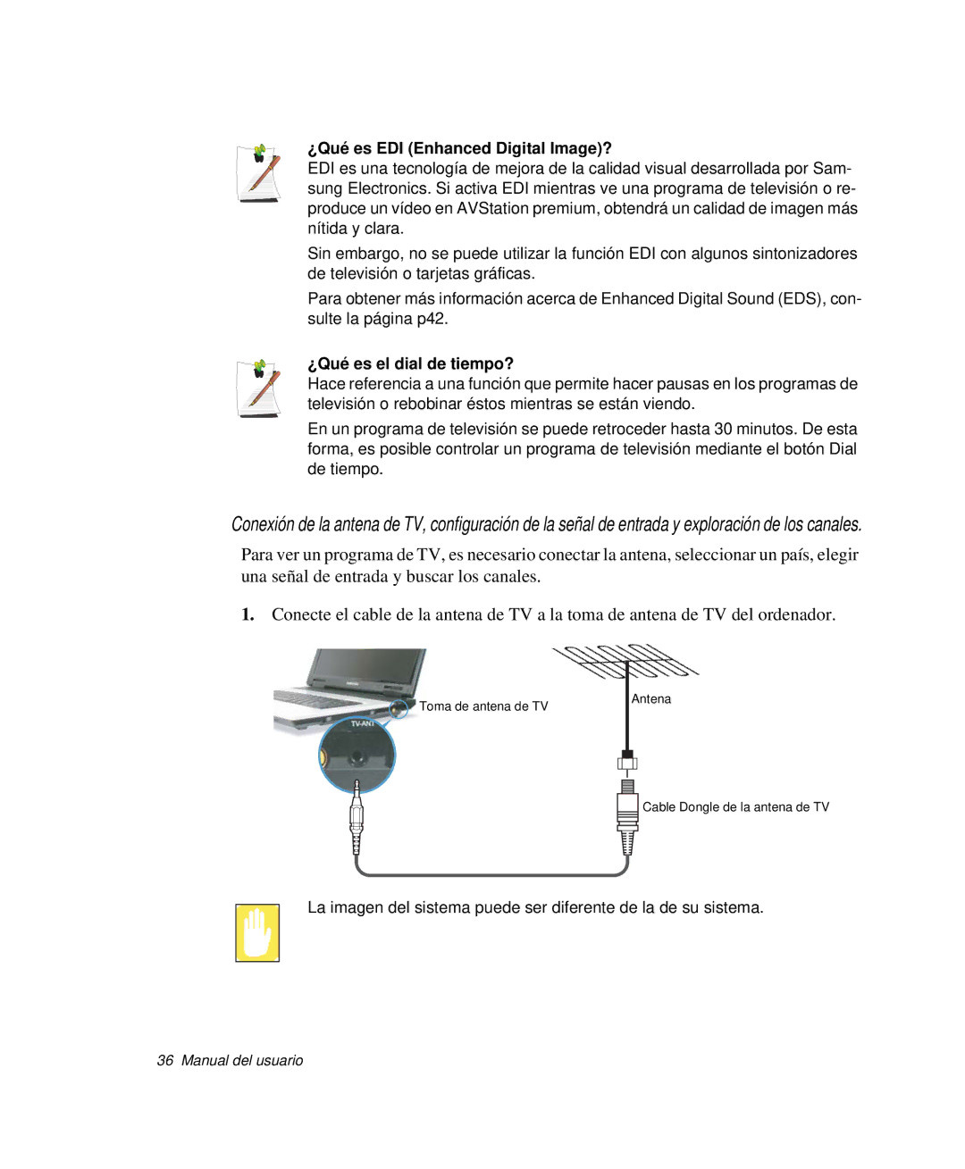 Samsung NP-G10K000/SES, NP-G10K001/SES manual ¿Qué es EDI Enhanced Digital Image?, ¿Qué es el dial de tiempo? 