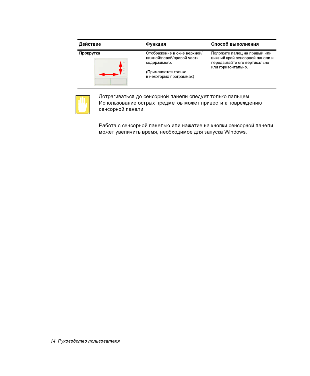 Samsung NP-G10Y000/SER, NP-G10K000/SER manual Действие Функция 