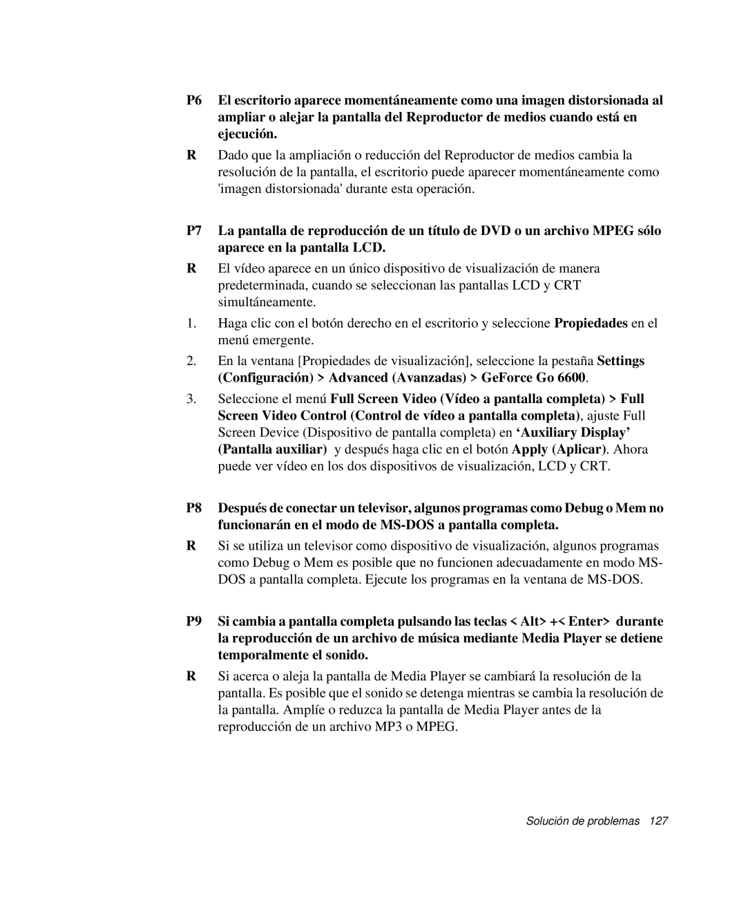 Samsung NP-M50C001/SES, NP-M50T001/SES, NP-M50C002/SES, NP-M50C000/SES, NP-M50T000/SES manual Solución de problemas 