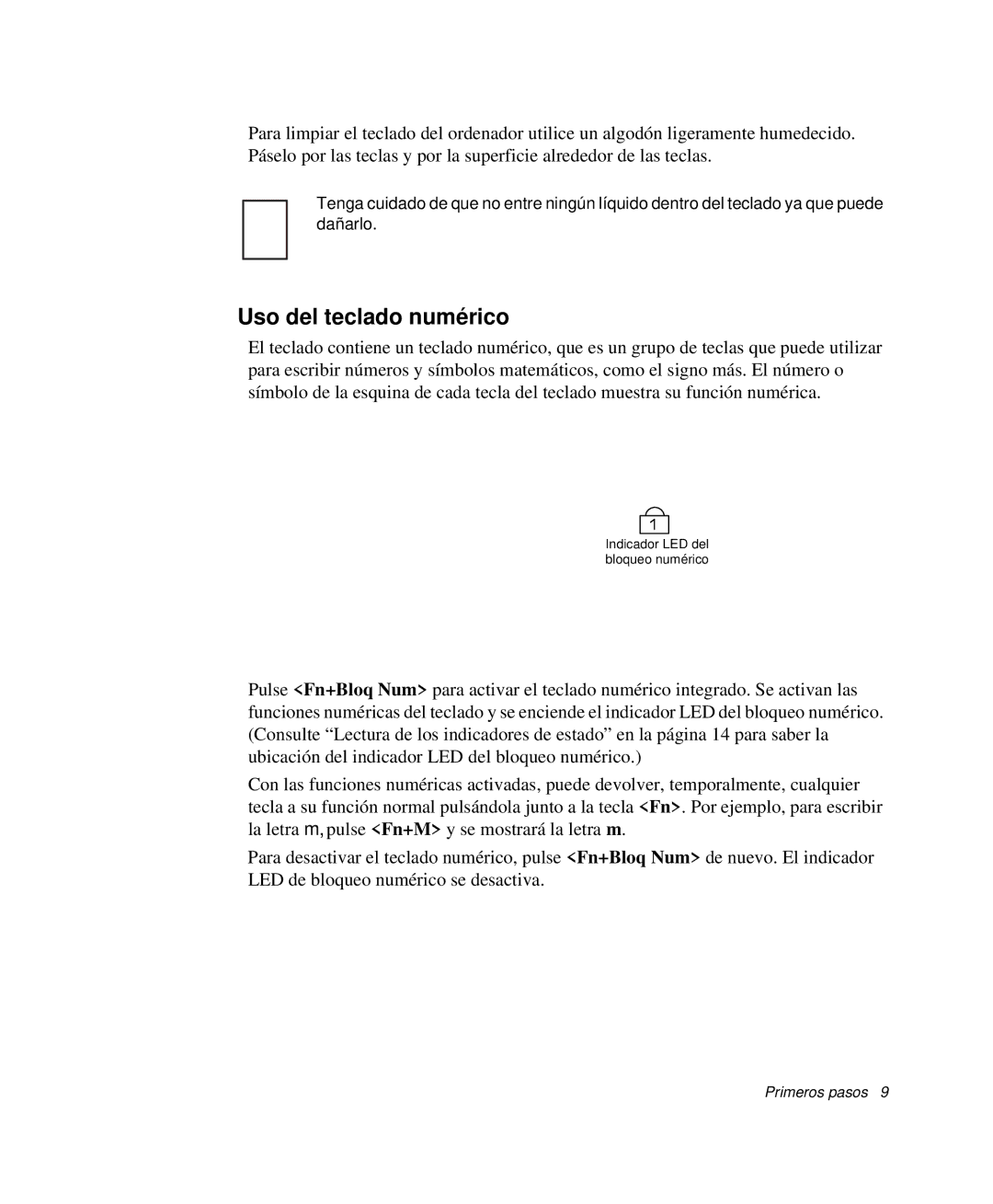 Samsung NP-M50C000/SES, NP-M50T001/SES, NP-M50C001/SES, NP-M50C002/SES, NP-M50T000/SES manual Uso del teclado numérico 