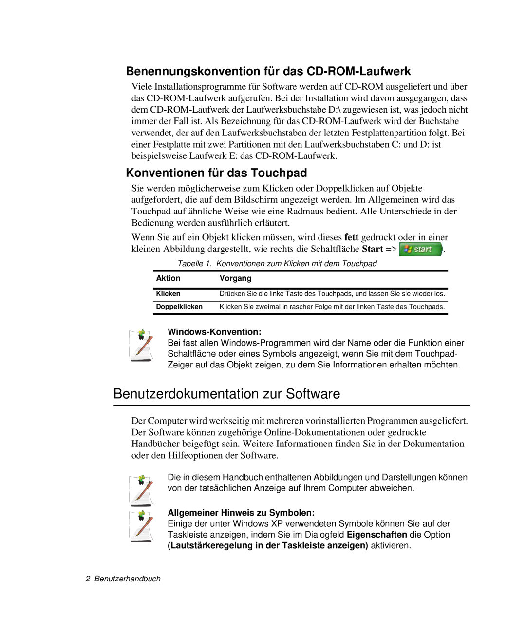 Samsung NP-M55T001/SEG, NP-M55T000/SEG Benutzerdokumentation zur Software, Benennungskonvention für das CD-ROM-Laufwerk 