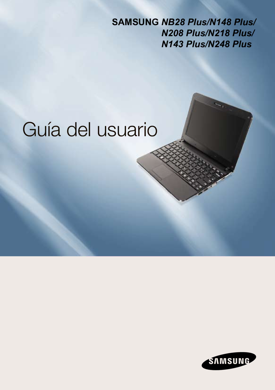 Samsung NP-N148-DPZ1ES, NP-N148-DPZ2ES, NP-N148-DPZ3ES, NP-N143-APZ1ES manual Guía del usuario 