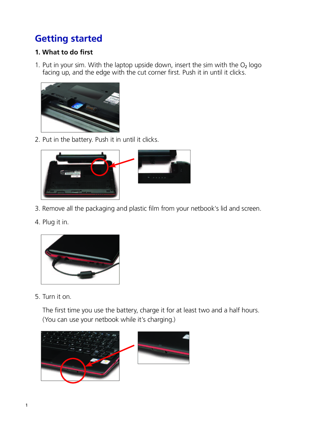 Samsung NP-N150-JPB2US manual Getting started 