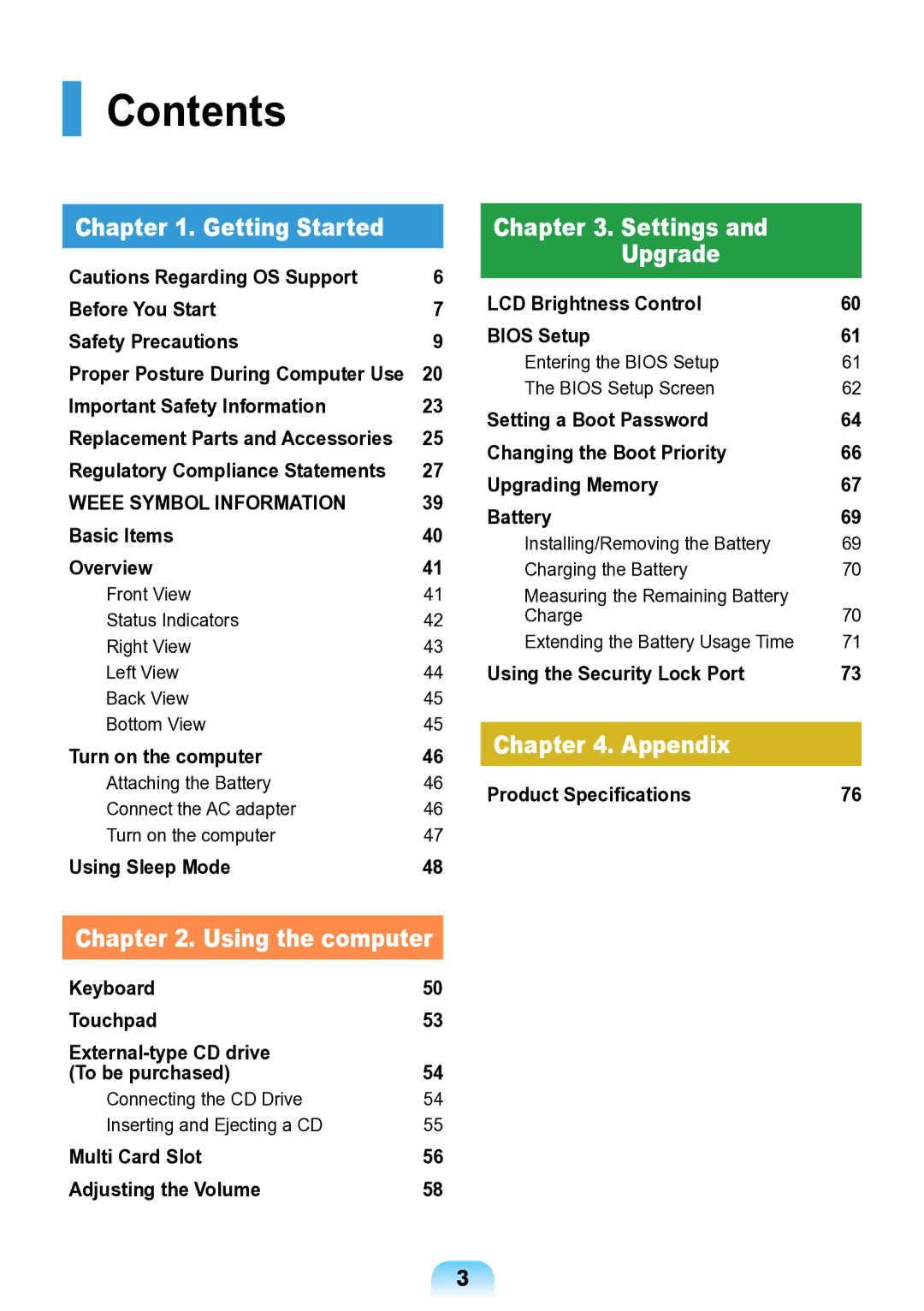 Samsung NP-ND10-DB01RU manual Contents 