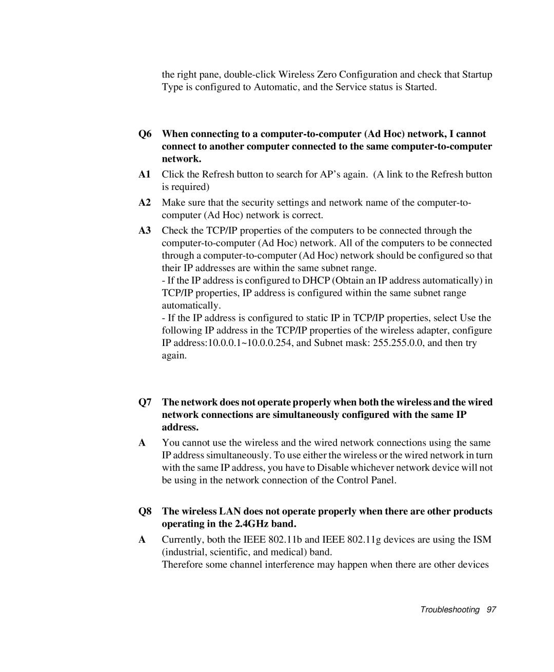 Samsung NP-P29R000/SEB, NP-P29K001/SEB manual Troubleshooting 