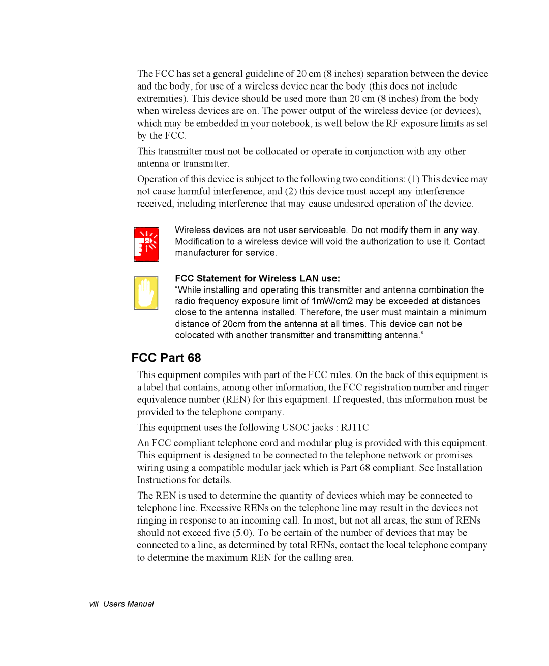 Samsung NP-P29R000/SEB, NP-P29K001/SEB manual FCC Part, FCC Statement for Wireless LAN use 