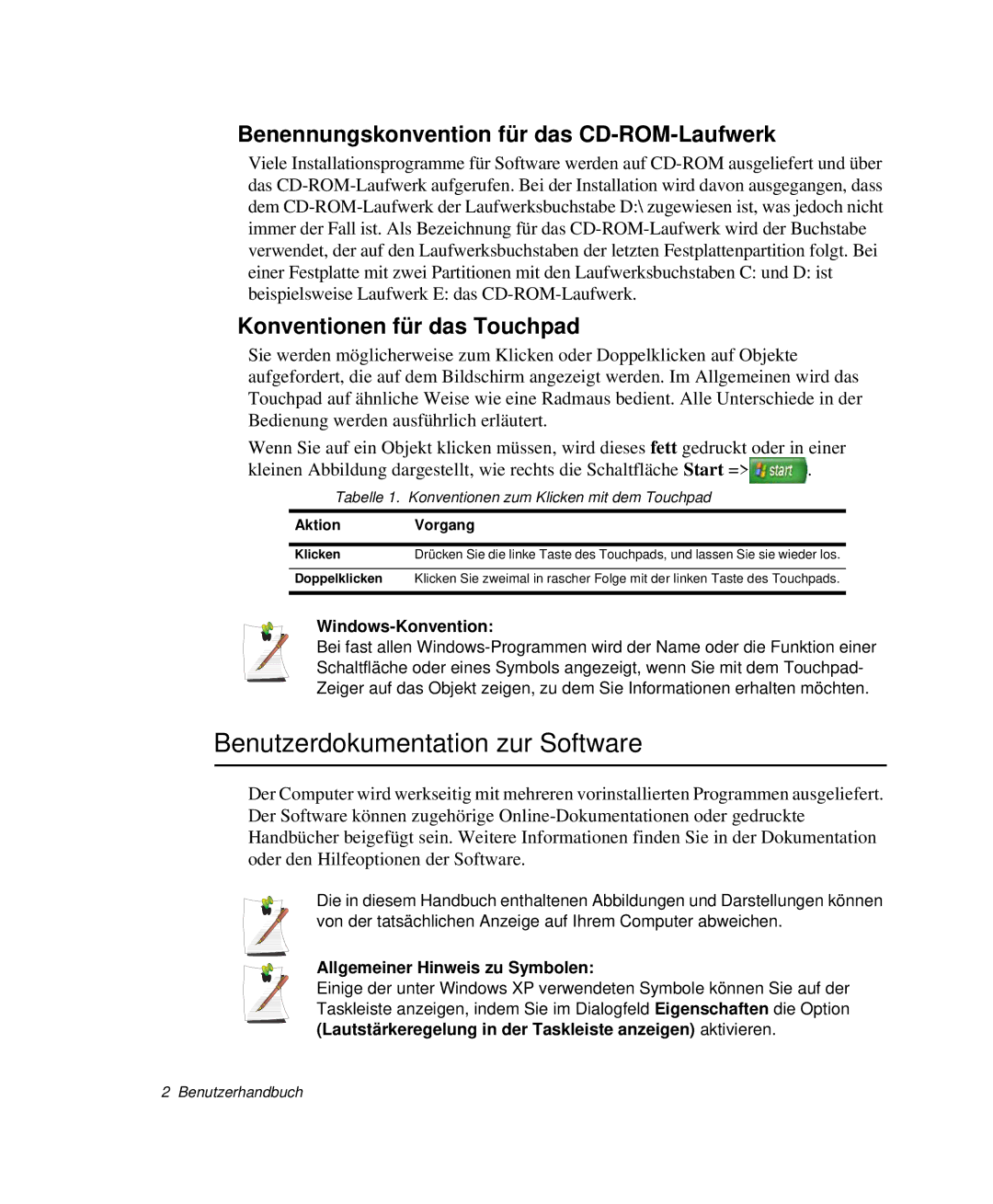 Samsung NP-P40TV04/SEG, NP-P40TV03/SEG Benutzerdokumentation zur Software, Benennungskonvention für das CD-ROM-Laufwerk 