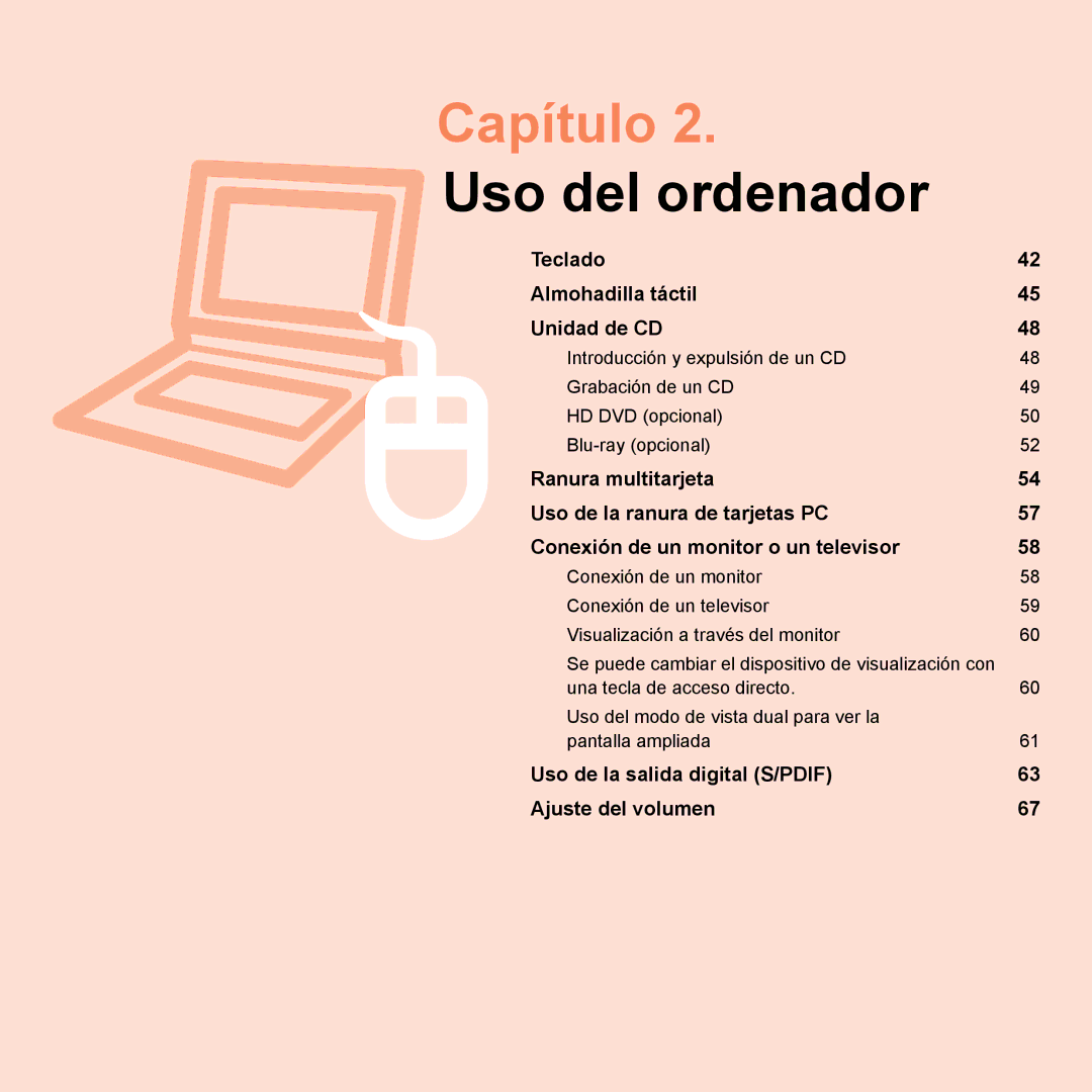 Samsung NP-P55ZBM/SES, NP-P55/V01/SES, NP-P55CV01/SES, NP-P55TV01/SES, NP-P55T000/SES, NP-P55CV02/SES manual Capítulo 