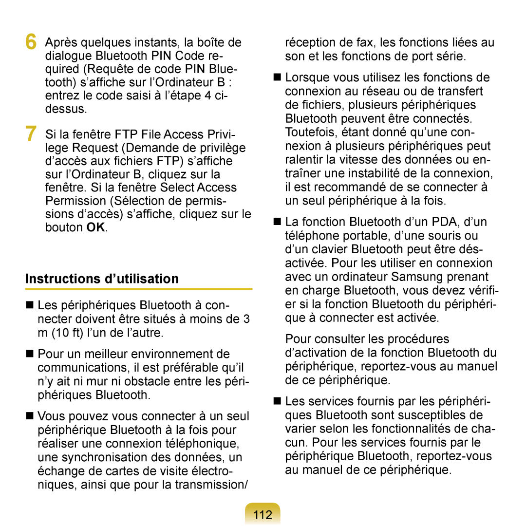 Samsung NP-Q1-V004/SEI, NP-Q1-V000/SEF, NP-Q1-M000/SEF manual Instructions d’utilisation 