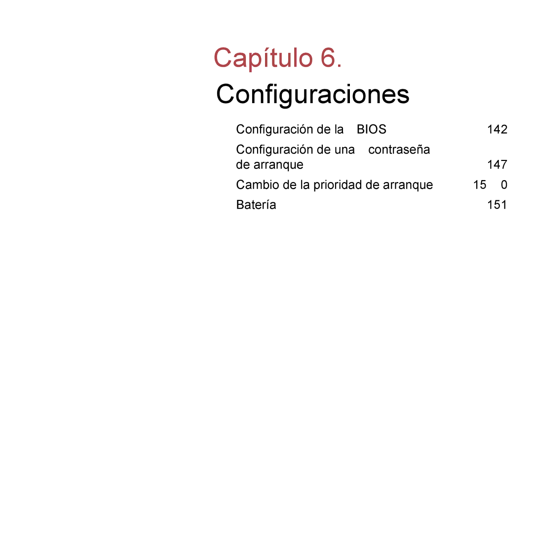 Samsung NP-Q1-V005/SEI, NP-Q1-V000/SES, NP-Q1-M000/SES manual Conﬁguraciones 