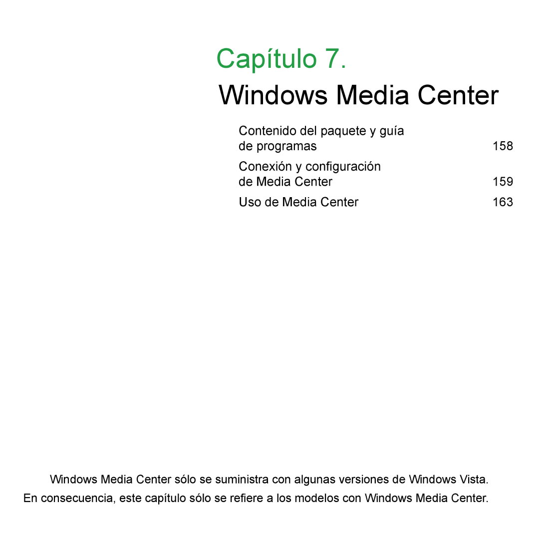 Samsung NP-Q1-V000/SES, NP-Q1-V005/SEI, NP-Q1-M000/SES manual Windows Media Center 