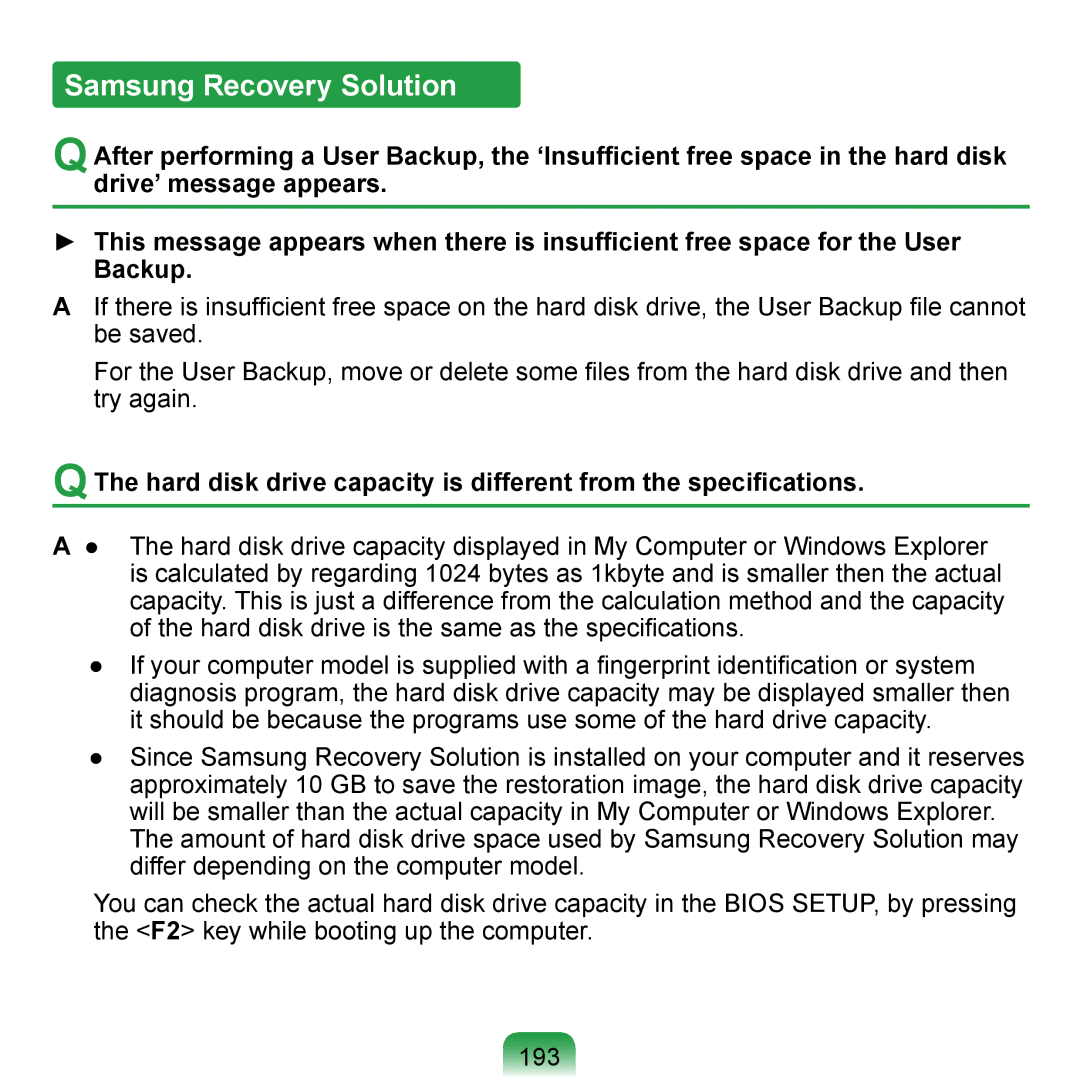 Samsung NP-Q1U/000/SEF, NP-Q1U/YM/SEG, NP-Q1U/001/SEG, NP-Q1UR000/SEG, NP-Q1U/000/SEG, NP-Q1U/YM/SEF Samsung Recovery Solution 