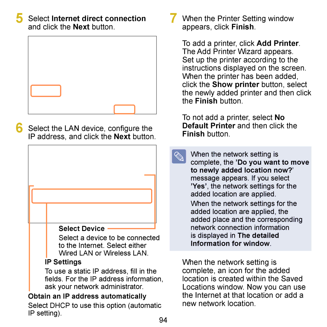 Samsung NP-Q1U/E02/SEI, NP-Q1U/YM/SEG, NP-Q1U/001/SEG, NP-Q1UR000/SEG, NP-Q1U/000/SEG manual Select Device, IP Settings 