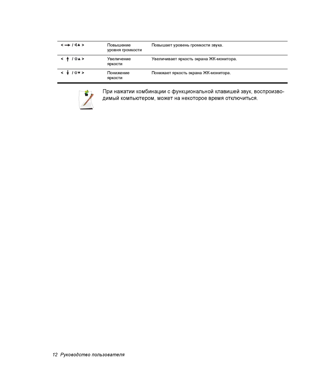 Samsung NP-Q30CY02/SER, NP-Q30C002/SER, NP-Q30C002/SEK, NP-Q30CY01/SER, NP-Q30C001/SER manual 12 Руководство пользователя 