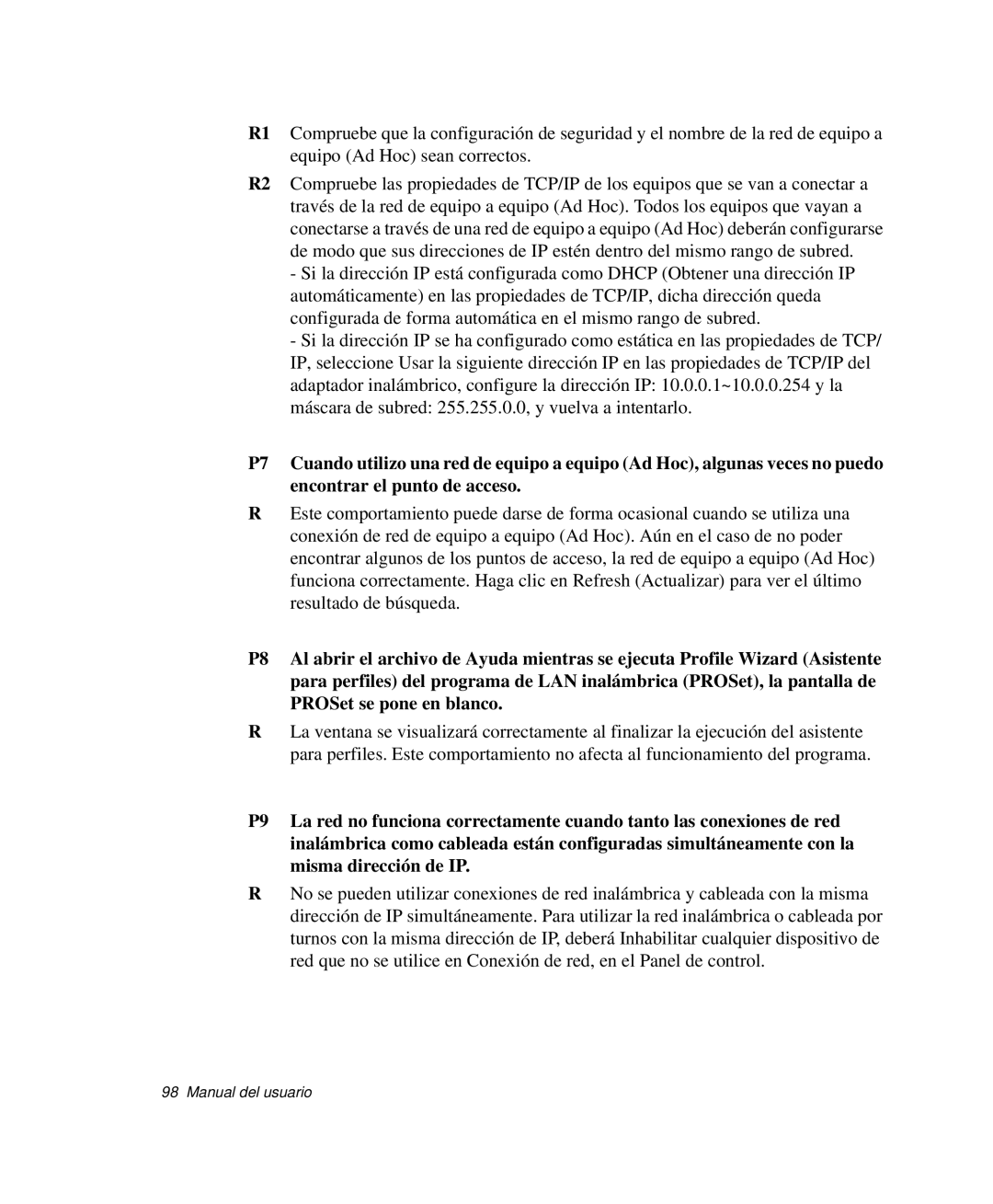 Samsung NP-P40CV03/SES, NP-Q30TY02/SES, NP-Q30T001/SES, NP-Q30CY01/SES, NP-Q30C002/SES, NP-Q30TY01/SEP manual Manual del usuario 