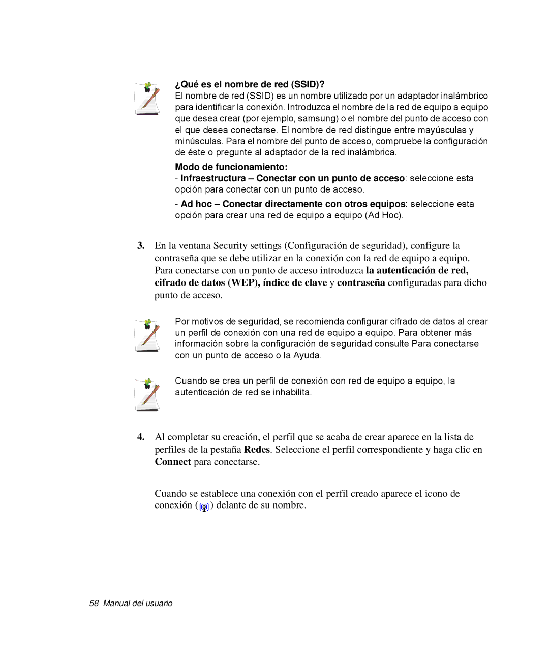 Samsung NP-P40CV04/SES, NP-Q30TY02/SES, NP-Q30T001/SES, NP-Q30CY01/SES, NP-Q30C002/SES manual ¿Qué es el nombre de red SSID? 