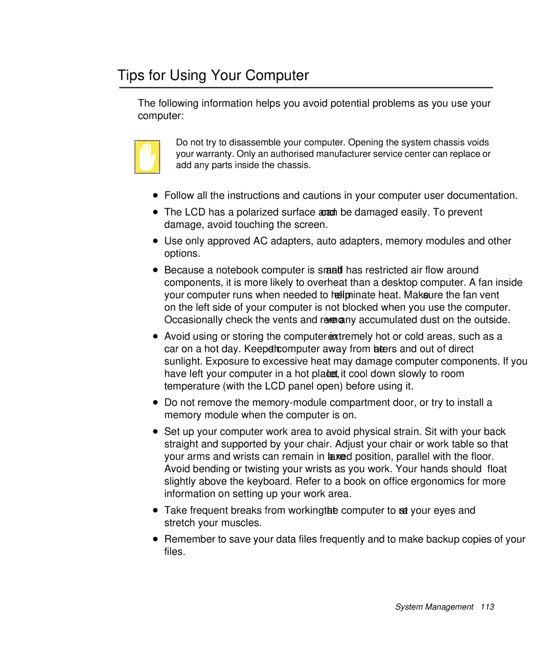 Samsung NP-Q35-BT1/SEK, NP-Q35BC01/SEK, NP-Q35C000/SEB manual Tips for Using Your Computer 