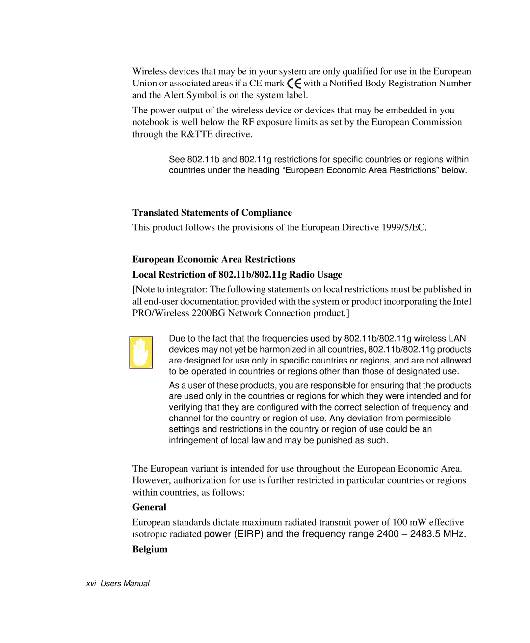 Samsung NP-Q35BC01/SEK, NP-Q35-BT1/SEK, NP-Q35C000/SEB manual Translated Statements of Compliance, General, Belgium 