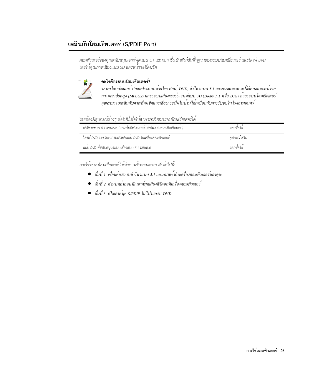 Samsung NP-Q35C000/SEB ¾ÅÔ¹¡ÑºâÎÁà¸ÕÂàμÍÃìS/PDIF Port, ´ÂãËé¤Ø³ÀÒ¾àÊÕÂ§áºº 3D áÅÐË¹éÒ¨Í·Õè¤ÁªÑ´, ÍÐäÃ¤×ÍÃÐººâÎÁà¸ÕÂàμÍÃì? 