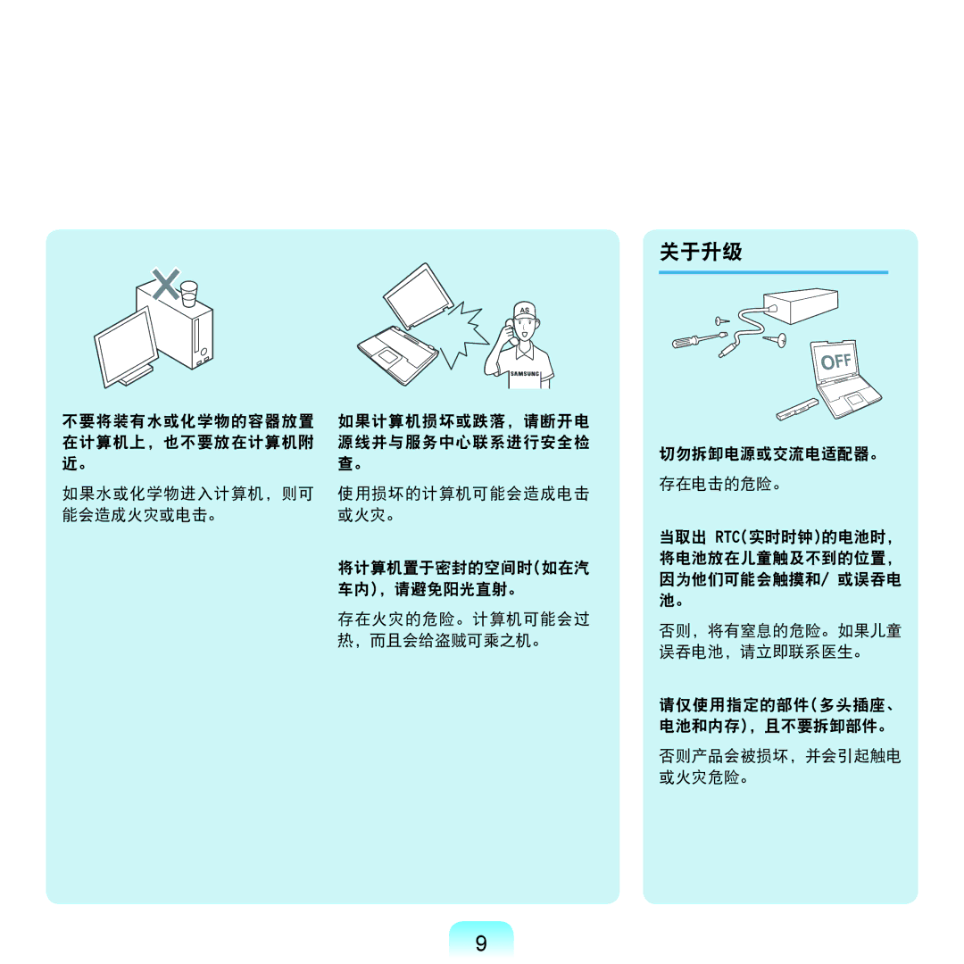 Samsung NP-Q45AV01/SPL manual 关于升级 