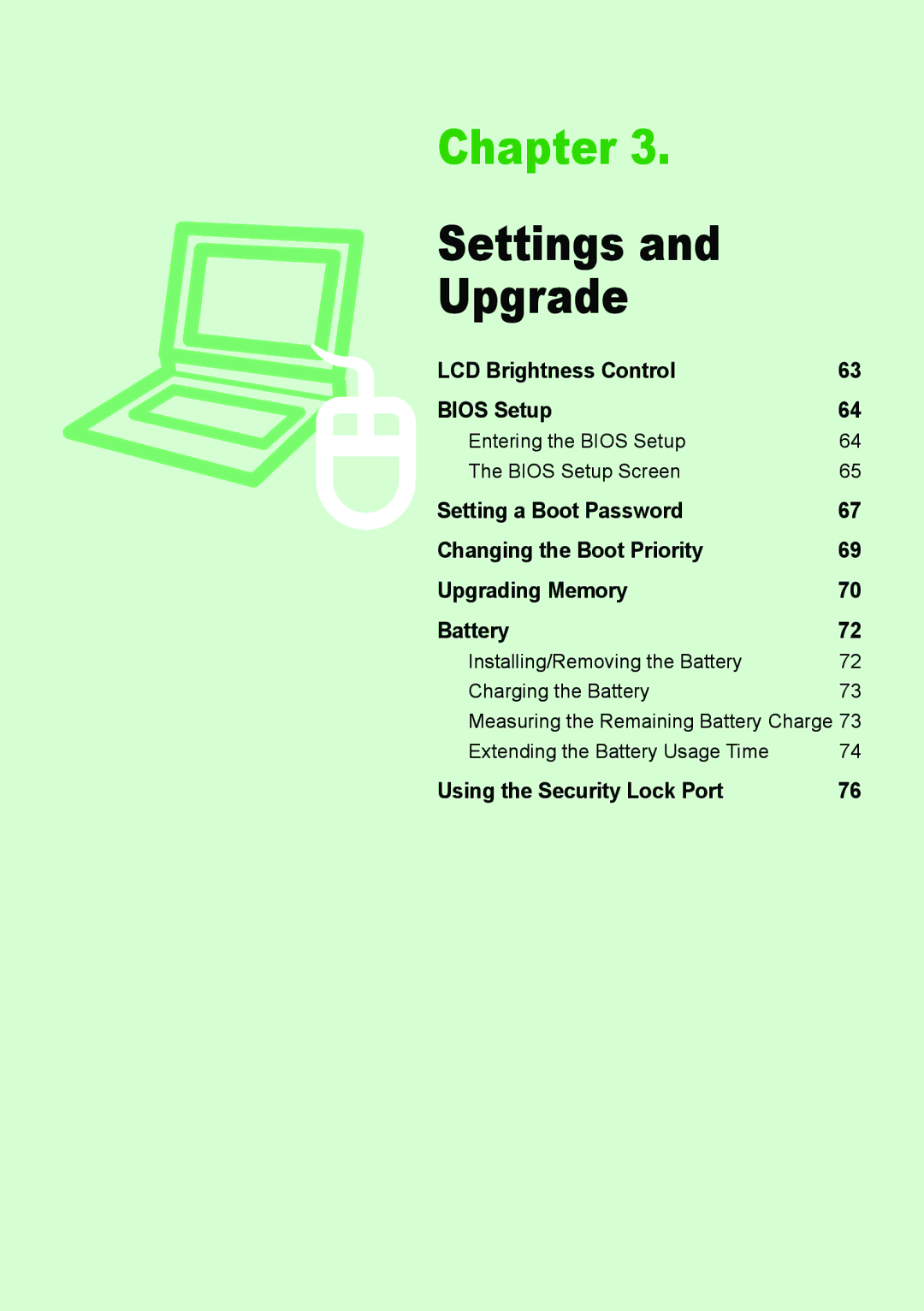 Samsung NP-Q528-DU03VN, NP-Q528-DU04VN, NP-Q528-DU02VN, NP-Q528-DU01VN manual Chapter, Measuring the Remaining Battery Charge 