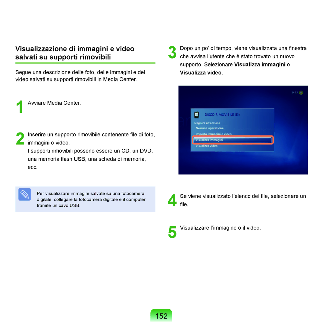 Samsung NP-Q70A000/SEI manual 152, Visualizza video 