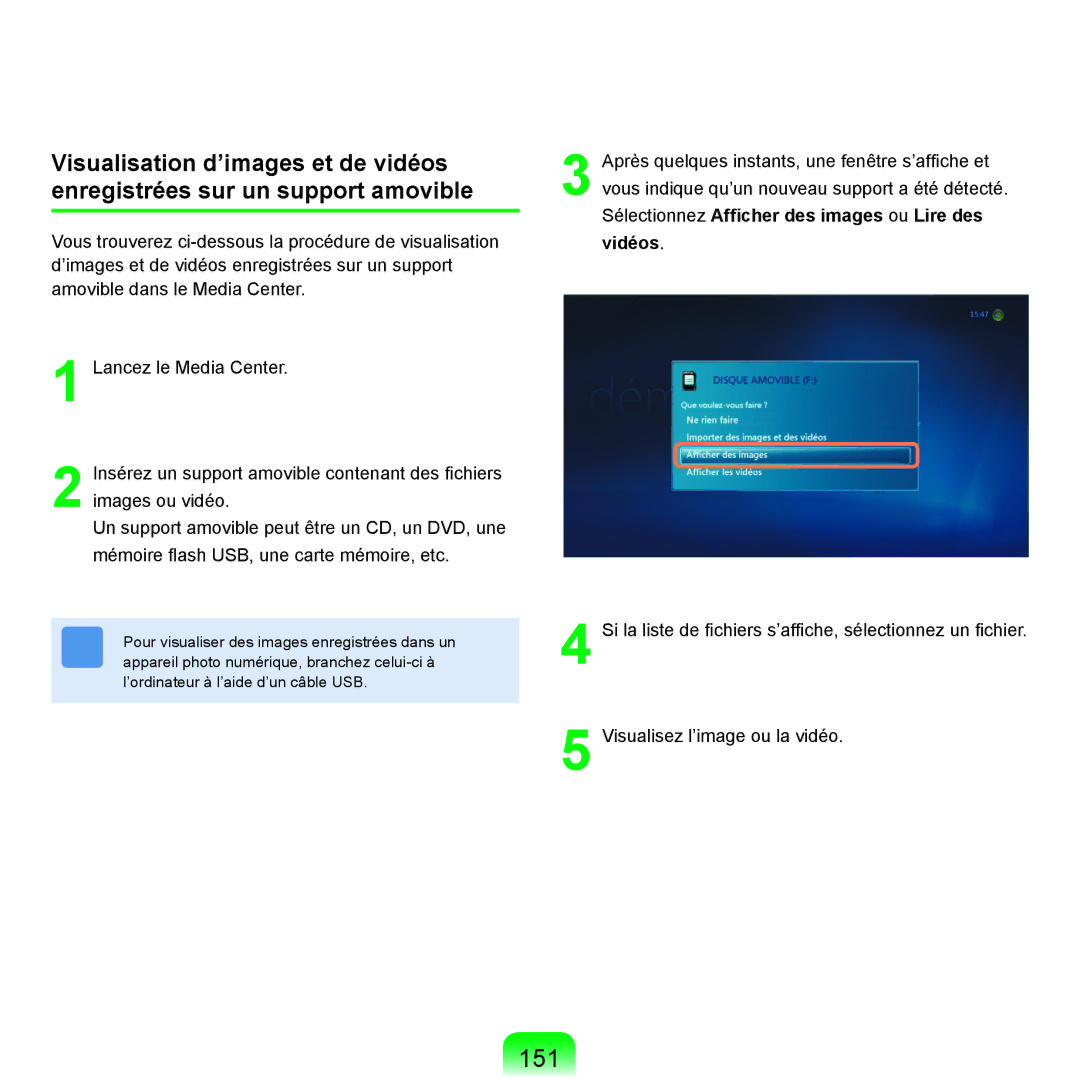 Samsung NP-R25A001/SEF, NP-R25A000/SEF manual 151, Vidéos 