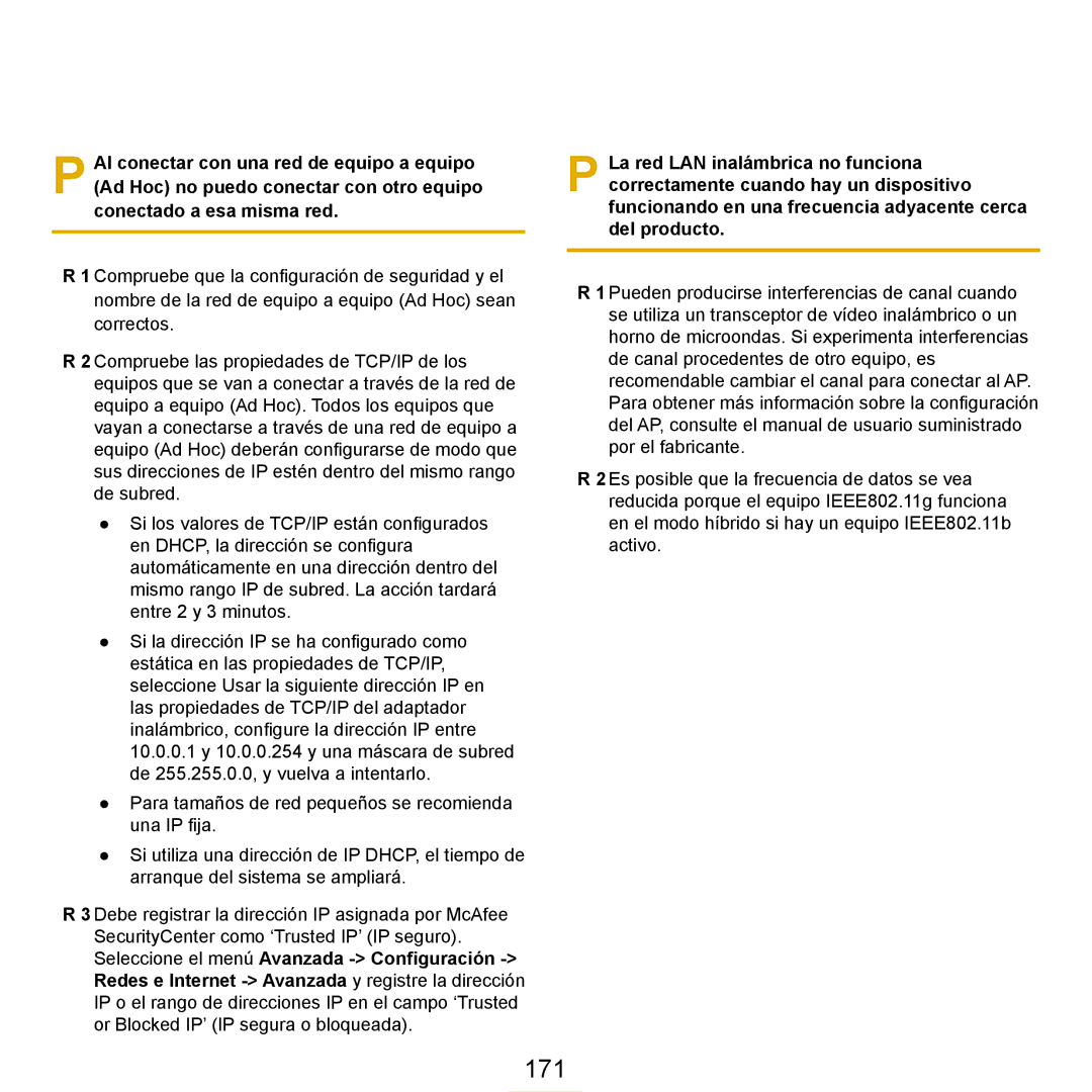 Samsung NP-R25A001/SES, NP-R25A000/SES manual 171 