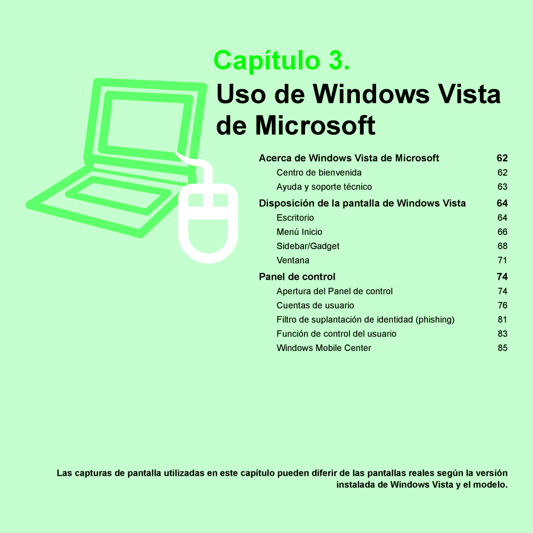 Samsung NP-R25A001/SES, NP-R25A000/SES manual Capítulo 