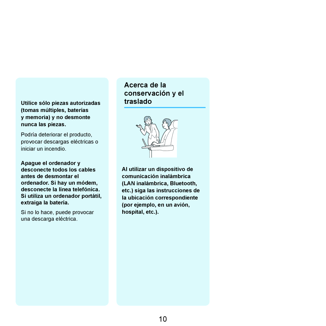 Samsung NP-R40FY0C/SES, NP-R40FY07/SES, NP-R40FY00/SES, NP-R40XY01/SES manual Acerca de la conservación y el traslado 