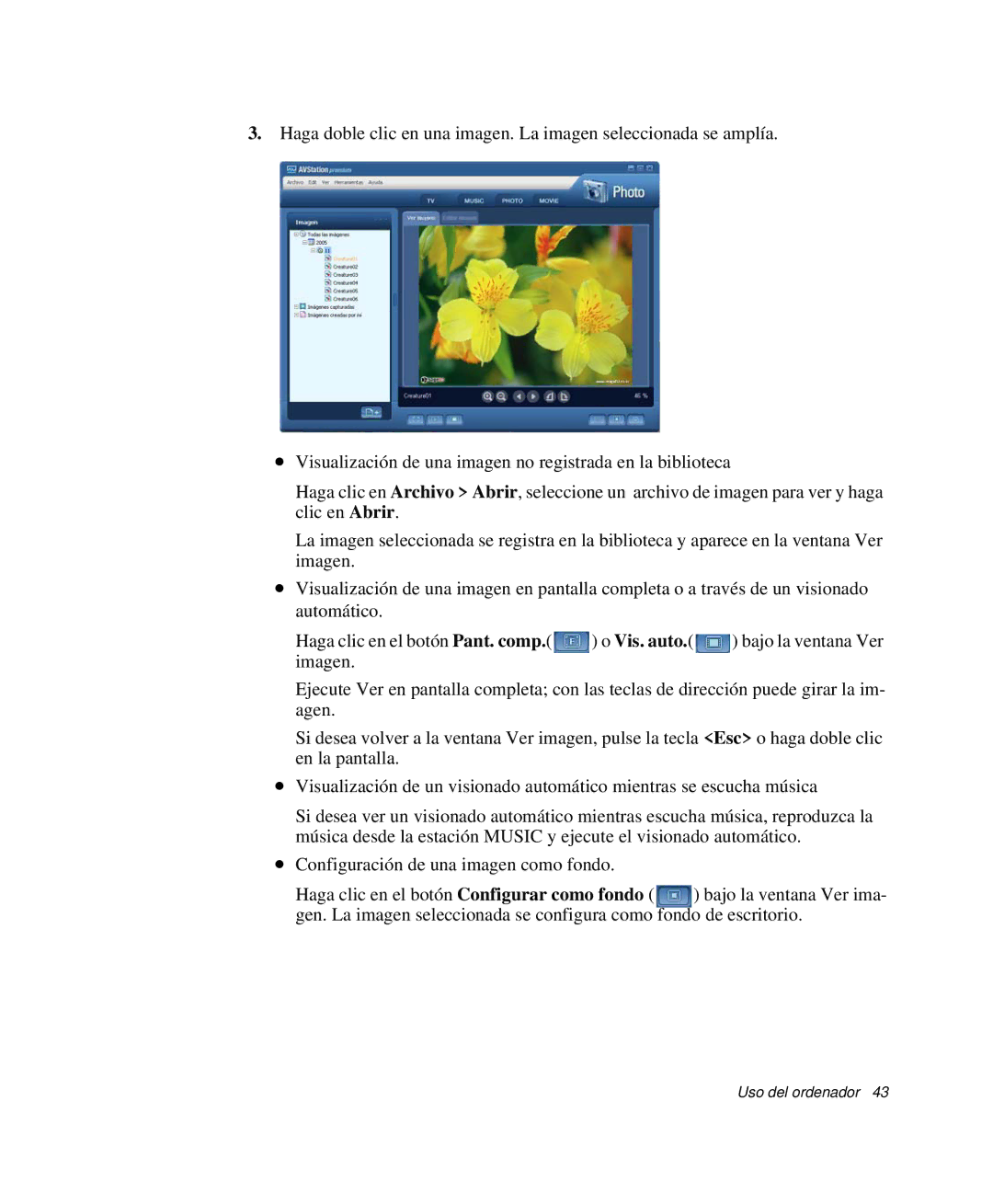 Samsung NP-R40FY08/SES, NP-R40FY07/SES, NP-R40FY00/SES, NP-R40XY01/SES, NP-R40R001/SES, NP-R40K00A/SES manual Vis. auto 