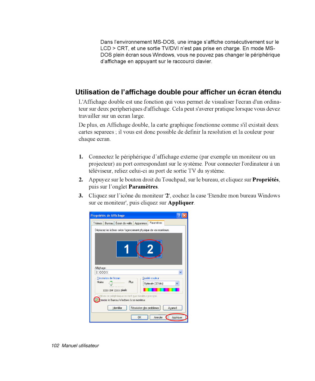 Samsung NP-R40R005/SEF, NP-R40R001/SEF, NP-R40FY00/SEF, NP-R40FY01/SEF, NP-R40R000/SEF, NP-R40FY03/SEF manual Manuel utilisateur 